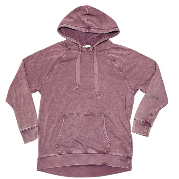 American Eagle Hooded Lightweight Sweatshirt Mauve Size Medium - Picture 3 of 9